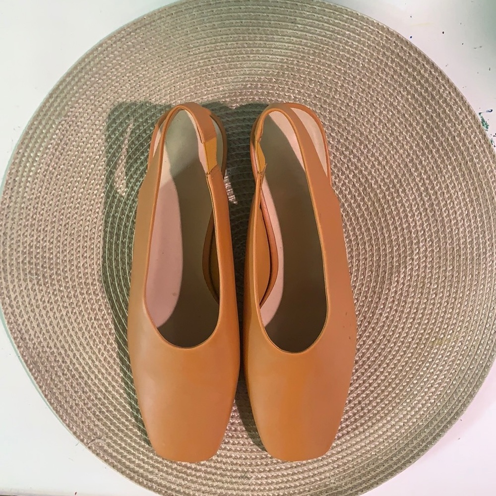 Everlane l Square Toe Sling Back